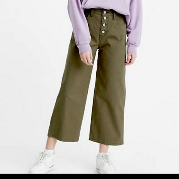 Levi's Denim - Levis mile high cropped wide leg jeans